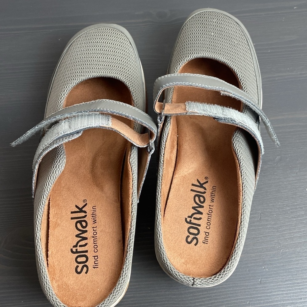 Softwalk Arcadia cushioned leather Mary Jane clogs size 9N - Picture 9 of 10